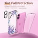 thumbnail image 5 of Funda de teléfono ilnehc para iPhone 16 6.1 con protector de pantalla, 5 of 6