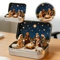 thumbnail image 2 of Handcrafted Mini Nativity Set in Box - 3D Resin Holy Family Figurines, Pocket-Size Nativity Scene for Christmas Decoration, Desk, Shelf, or Religious Holiday Gift, 2 of 5