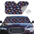 thumbnail image 2 of Kdxio Cartoon Dinosaur Print Windshield Sun Shade,UV Rays and Sun Heat Protection,Sunshade for Car Windshield,Car Shade Front Windshield -, 2 of 6
