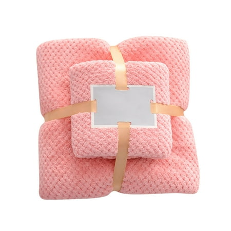 

Yubnlvae Towel And Two-In-One High-Density Towel Set Coral And Absorben Bath Towel Soft Home Textiles Home Textiles
