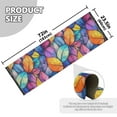 thumbnail image 5 of Yayeee Runner Rug for Bedroom 2'x6' Machine Washable Hallway Non Slip Mat, Colorful Leaves, 5 of 8