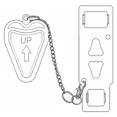 thumbnail image 6 of Hyper Tough Stainless Steel Portable Door Lock, 6 of 10