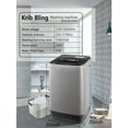 thumbnail image 2 of Krib Bling Full Automatic Washing Machine with LED Display, 17.7 lbs Portable Washer with Drain Pump, 10 Washing Programs & 8 Water Levels, Ideal for Camping, Apartment, Dorm, Grey, 2 of 8