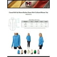 thumbnail image 2 of MixMatchy Women's Casual Roll Up Sleeve Button Down Shirt Collared Blouse Top, 2 of 5