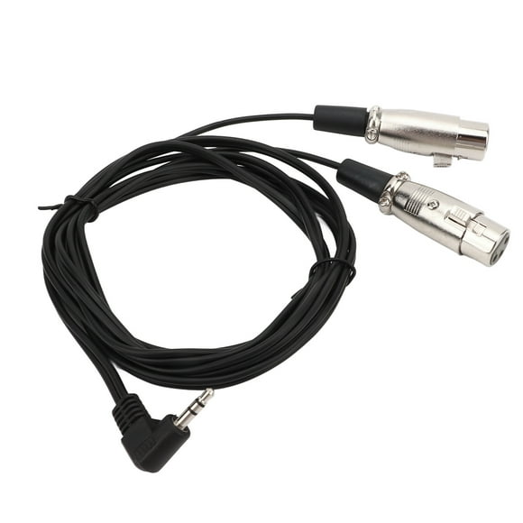 Cable de audio XLR hembra doble Bling Bling a micrófonos