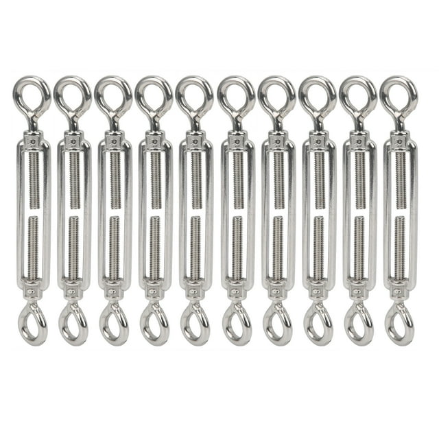 Rope Tensioner,10pcs Eye and Eye Turnbuckle Wire Tensioner Top-Notch Performance