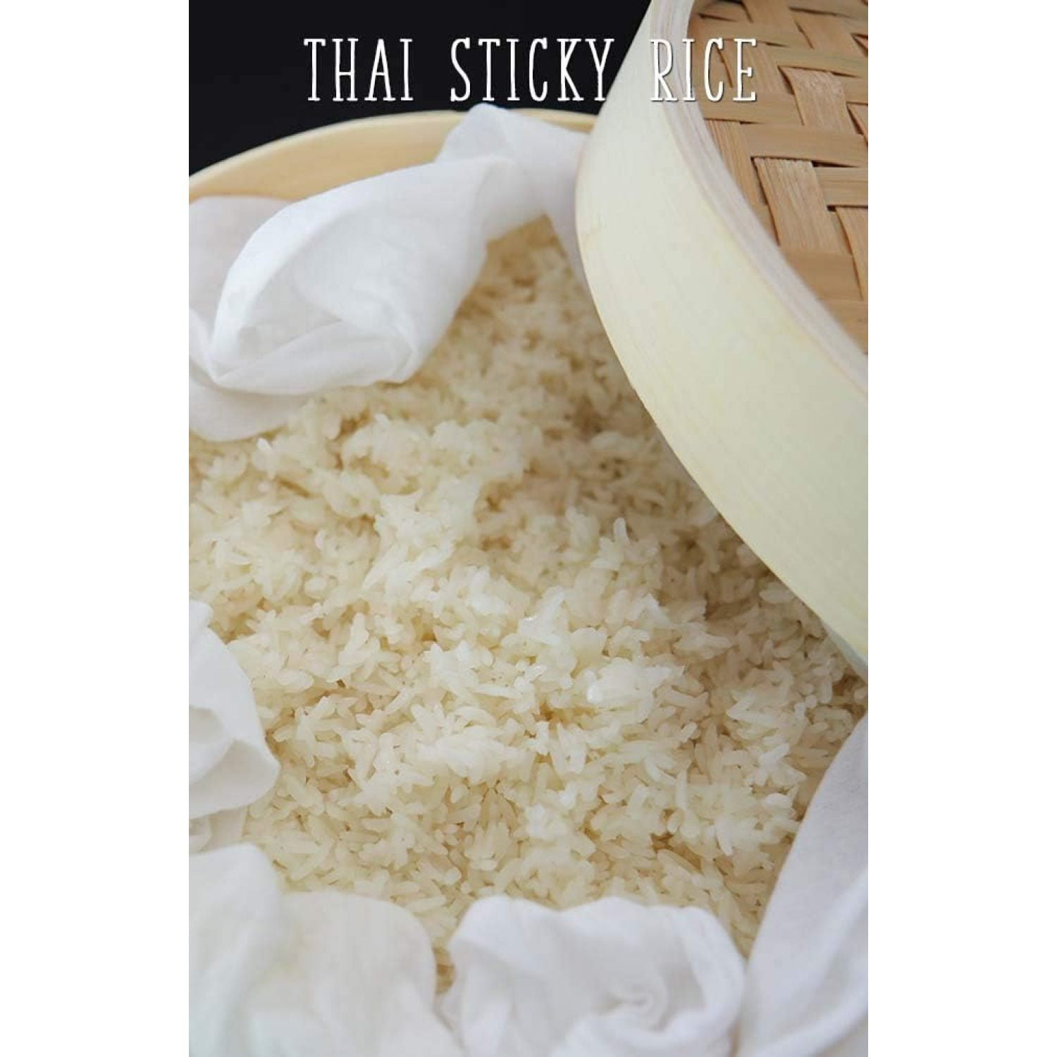 Set of Sticky Rice Steamer Pot and Basket with Cotton Cheesecloth Cook  Kitchen Cookware Tool