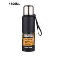 thumbnail image 1 of Large Capacity Water Bottle For Tea Portable Thermal Mug Stainless Cup Sport Cycling Vacuum Flask Insulated 500ml Blue 1500ML, 1 of 9
