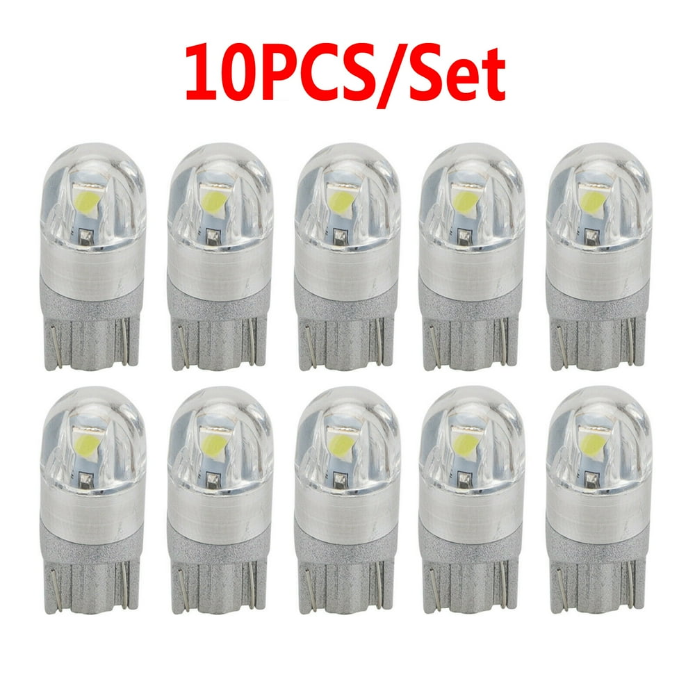 10PCS/Set T10 Car White LED Light Bulbs Universal Auto Interior W5W