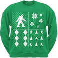 thumbnail image 1 of Sasquatch Blocs Festifs Pull de Noël Laid Sweat-Shirt Vert, 1 of 1
