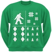 Sasquatch Festive Blocks Ugly Christmas Sweater Green Sweatshirt