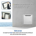 thumbnail image 4 of TOHU Folding Wall Mounted Stool - Space Saving Shower Seat with Armrests for Bathroom and Shower Use, 4 of 9