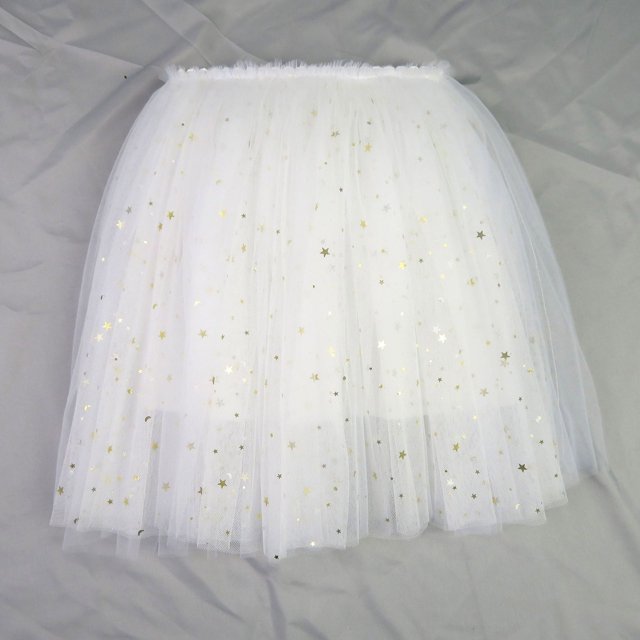 CAICJ98 Fleur Fille Robe Contraste Maille Manches Courtes Faux Cou Taille Haute Évasée une Robe de Ligne, Blanc