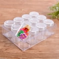 thumbnail image 5 of FNNMNNR 1 Set 12 Pieces Small Round Boxes with Lid Bead Storage Simple Design Convenient Containers for DIY Small Items, 5 of 6
