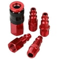 thumbnail image 5 of (2 pack) Hyper Tough Red Aluminum Universal Air Coupler & Plug Set 5 Piece, 13-205RHT, Weight: 0.15lbs, 5 of 8