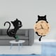 thumbnail image 2 of Reloj de pared de acrílico con diseño de gato, adorno decorativo moderno para sala de estar, oficina, dormitorio, fácil de leer, sin , ligero, r, 2 of 8