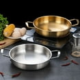thumbnail image 3 of Pot de Fruits de Mer en Acier Inoxydable Double Oreille Épaissi Style Coréen Kimchi Pot 7, 3 of 6