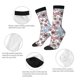 thumbnail image 4 of Fotbe Abstract Floral Calcetas Largas con Estampado para Hombre y Mujer – Calcetas de Compresión Transpirables y Elásticas, Viajar y Uso Diario Talla 5-11, 4 of 6