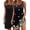 Black/Butterfly Black, variant on 2 Pack Nightgowns for Women Sleeveless Sleep Shirts Tank Chemise Nightshirts Sleepwear