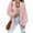 Pink, variant on VISALY Long Cardigans Chunky Cardigan Sweaters Women's Long Sleeve Collared Jacket Open Front Knit Cardigan Sweaters Oversized Coat with Pockets Knit Cardigans Womens Cardigans Dressy Casual Black L