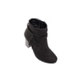 thumbnail image 1 of BOTAS BOTINES TACONES MILAGROS DAMA MUJER NEGRO GAMUZA 9907 LEON  9907p, 1 of 3