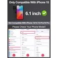 thumbnail image 2 of Protector de pantalla GIGIKISS mate para iPhone 15 de 6.1 pulgadas, paquete de 2, 2 of 7