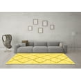thumbnail image 3 of Ahgly Company Indoor Rectangle Solid Yellow Modern Area Rugs, 4' x 6', 3 of 4