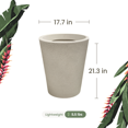 thumbnail image 2 of Ecobo Maceta de 54,1 cm de Alto | Ecológica, Duradera y Ligera | Para Uso en Interiores y Exteriores, Resistente a la Intemperie, Diseño Contemporáneo de Artesanos Brasileños - Color Arena, 2 of 4
