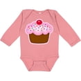 thumbnail image 3 of Inktastic Cupcake Girls Long Sleeve Baby Bodysuit, 3 of 5