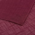 thumbnail image 5 of Diamond Home Farmhouse Burgundy Cross Weave Solid Rod Pocket Light Filtering Kitchen Curtains, 27 x 24 in (2 Panels), 5 of 5