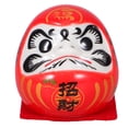thumbnail image 1 of Figura decorativa de Daruma, decoración de cerámica japonesa, Daruma, estatua japonesa de Darma, figura de Darma de riqueza, 1 of 7