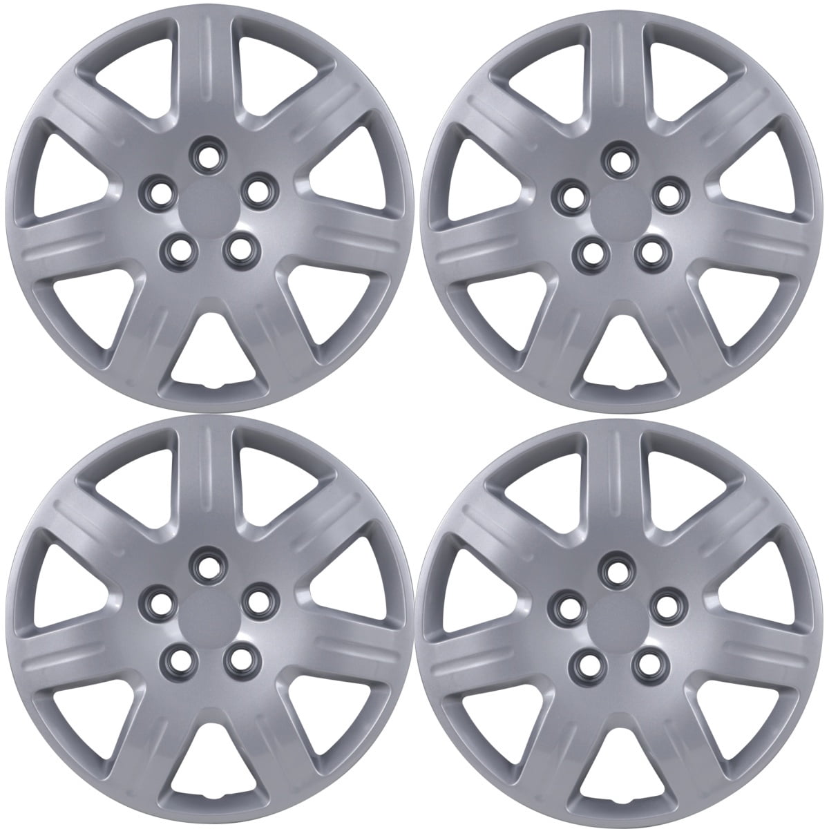 16" Set of 4 Hubcaps Wheel Rims Cover for 2006-2011 Honda Civic Compatible with Steel Wheels Bolt on Installation,Lacquer