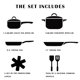 thumbnail image 2 of Juego de Ollas y Sartenes Vkoocy Café Antiadherentes de Cerámica Saludable, sin PFAS, con Utensilios, 2 of 7