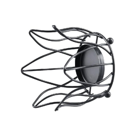 ZPAQI Metal Wire Candle Holder Flower Shape Iron Candlesticks Wedding Candle Stand