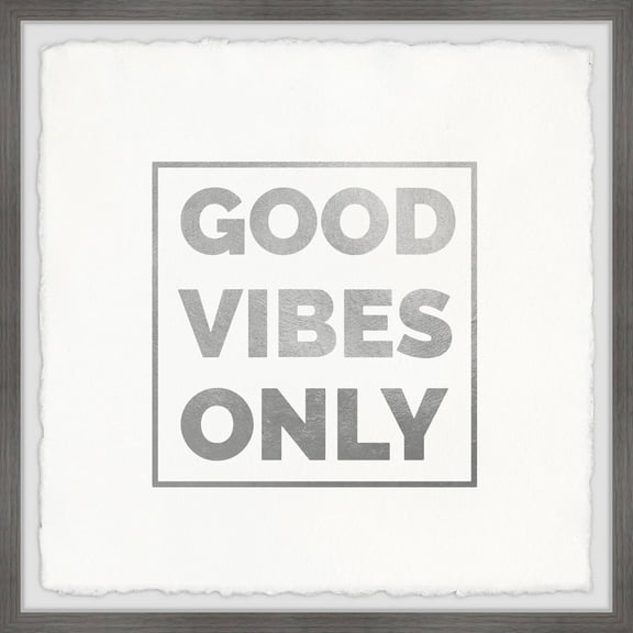Marmont Hill Good Vibes Only XIII Framed Wall Art