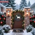 thumbnail image 5 of Metal Hanging Christmas Tree Wind Spinner - Elegant White Outline Design Perfect for Yard & Garden Holiday Decor Festive & Unique, 5 of 7