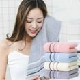 thumbnail image 7 of Soft Cotton Towels - 1 Pack Ultra-Soft Absorbent Bath Towels for Face & Body, 29.5x13.78in, Fast-Drying, Gentle on Skin, Eco-Friendly(Pink), 7 of 7