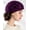 Wine Red, variant on Women's Vintage Bowknot Beret with Bead Decor, Soft French Artist Hat, Cozy Warm Painter Cap for Fall Winter, Versatile Gift