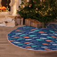 thumbnail image 6 of Kdxio Colorful Fish 3 Print Christmas Tree Skirt Christmas Xmas Tree Skirts Mat for New Year Holiday Christmas Party Decorations-30", 6 of 7