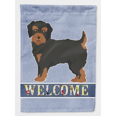 Carolines Treasures CK3788CHF Yorkiepoo 1 Welcome Flag Canvas House Size  Large multicolor