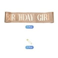 thumbnail image 3 of Uxcell Birthday Sash, 1Pcs Elegant Birthday Sash Sash Accessories for Birthday Party Decorations, Pink, Rose Gold, 3 of 6