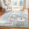 thumbnail image 1 of Safavieh Carousel Kids Talisha Sunshine Animals Area Rug, 1 of 8