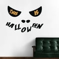 thumbnail image 2 of This is Halloween Greetings Artwork Design for Celebration Wall Decoration - Skulls Art Design for Scary Holiday Vinyl Wall Decal - Trick or Treat Creative Banner for November Wall Decor - 28" x 28", 2 of 5