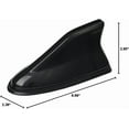 thumbnail image 2 of Car Shark Fin Antenna Cover, Roof Aerial Base AM/FM Radio Signal for Car SUV Truck, Vehicle Shark Fin Shape Cover with Adhesive Tape, Car Accessories Antenna Replacement (White), 2 of 8