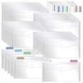 thumbnail image 1 of Paquete de 40 Sobres de Plástico Transparente de 5 X 10 Pulgadas con A Presión, Sobres de Plástico Reutilizables para Lápices y Dinero, 1 of 5