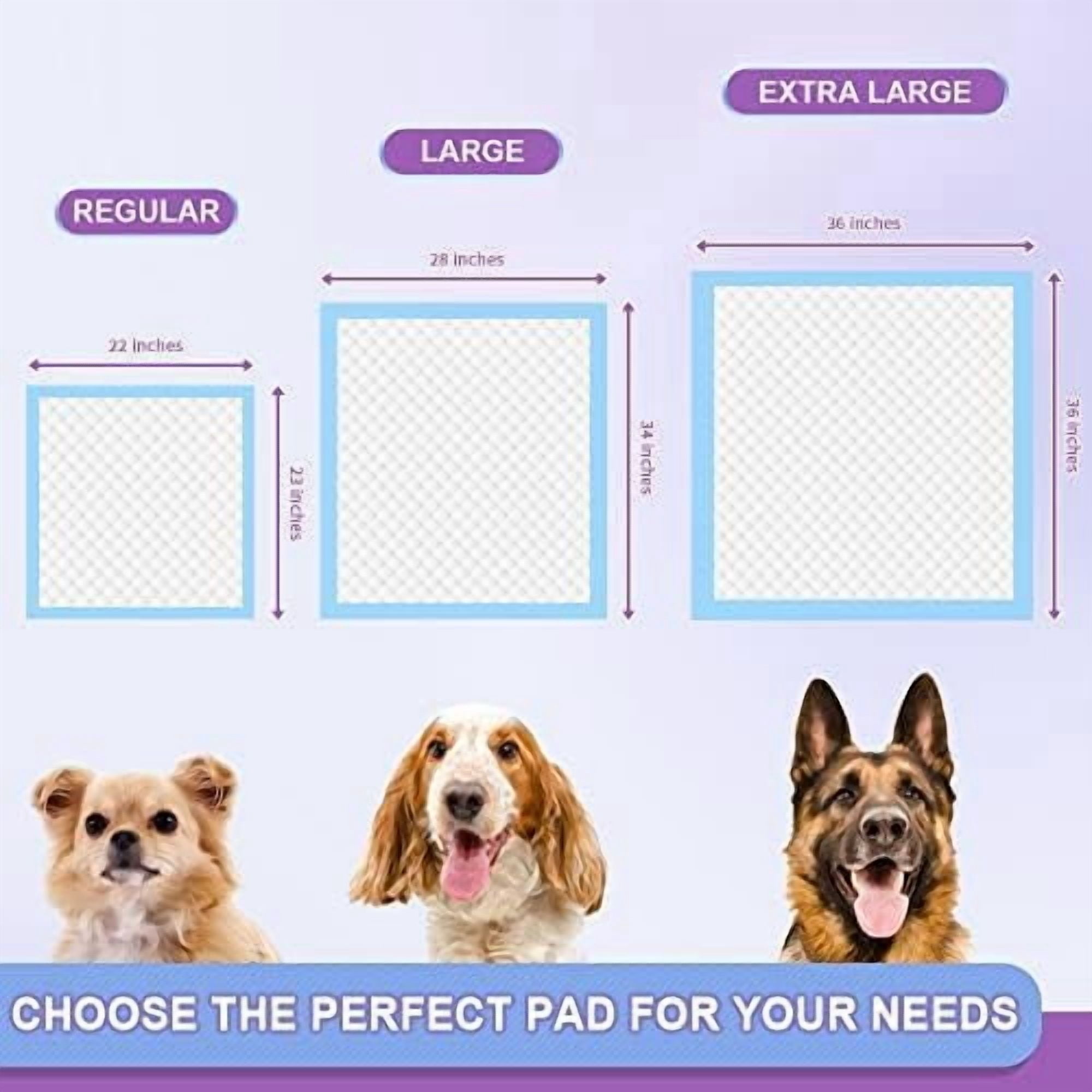 Puppy Pee Pads 22"x23"-80Count | Dog Pee Training Pads Super Absorbent & Leak-Proof | Disposable Pet Piddle and Potty Pads for Puppies | Dogs | Doggie| Cats | Rabbits