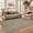 8x10ft Brown, variant on 8 x 10 ft Washable Area Rug, Modern Scalloped Rug, Soft Non Slip Non Shedding Stain Resistant Rug for Living Room Bedroom Dining Room - Green