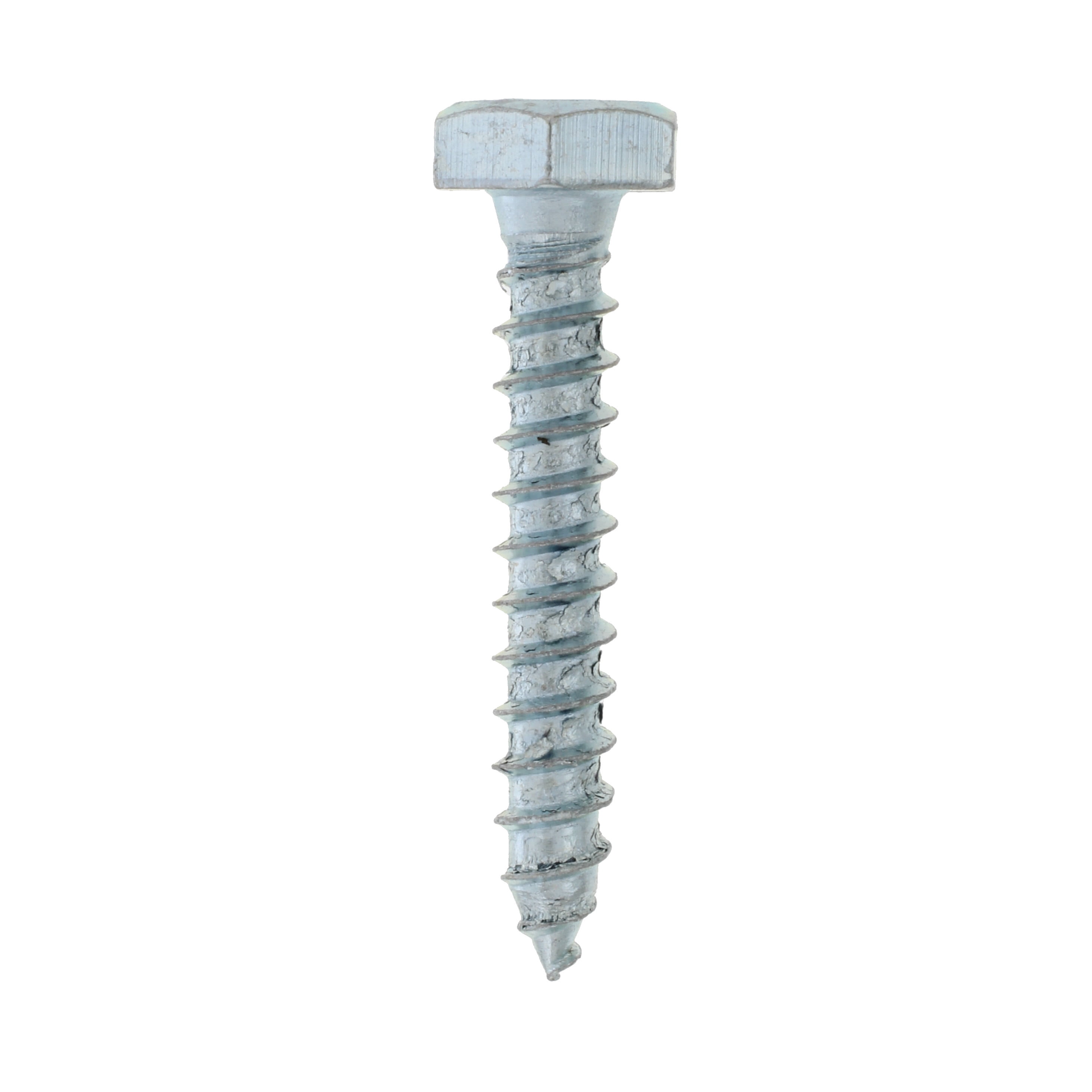 Steel Lag Screw 1/2 Threads Pack of 50 Hex Head 1-1/2 Length External Hex Drive Zinc Plated Finish