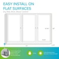 thumbnail image 3 of Ghent's 48" x 72" 3 Door Enclosed Rubber Bulletin Board in Multi-Color, 3 of 6