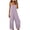 #379-Purple, variant on Roncen Women Casual Jumpsuits Summer Sleeveless Loose Jumpsuit Shoulder Strap Adjustable Long Pants Rompers with Pockets